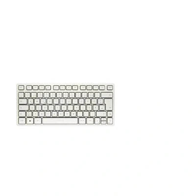 Imagen de CHERRY KW 7100 MINI BT, Teclado Compacto Multidispositivo con 3 Canales Bluetooth, Distribución de Alemán (QWERTZ), Diseño Plano, Incluye Funda Transporte, Milk White