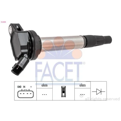 Imagen de FACET 9.6436 Bobina de encendido TOYOTA: Auris Hatchback, Yaris II Corolla X Berlina