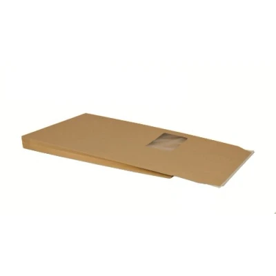 Imagen de Bong 14065 Sobres C4 (229 x 324 20 mm, papel de estraza 120 g/m², base reforzada, ventana, cierre autoadhesivo, 200 unidades), color marrón