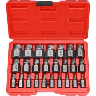 Imagen de HATANSE Juego de 25 Extractor Tornillos, Profesionales Tornillos Rotos, Extractores Izquierdos para Remover Pernos, y Cabeza Hexagonal Rotos