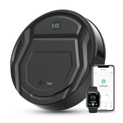 Imagen de LEFANT Robot Aspirador 2200Pa, Autonomía de 120 Min, WiFi/App/Alexa, Sensor Anticolisión/Caída Navegación Inteligente, Delgado y Silencioso, 6 Modos Limpieza M210 Pro