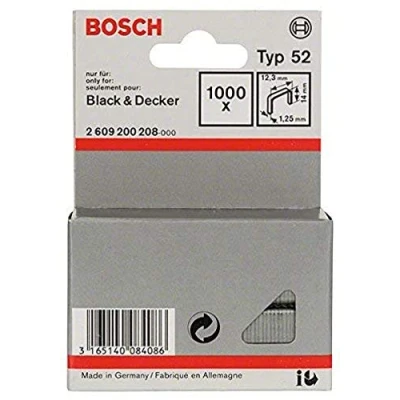 Imagen de Bosch 2 609 200 208 Grapa de alambre plano tipo 52 12,3 x 1,25 14 mm (pack 1000)