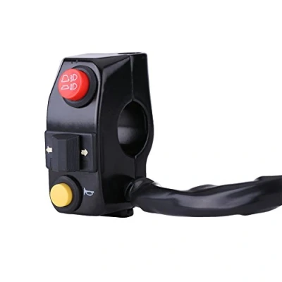 Imagen de interruptor de control manillar universal 7/8 pulgadas para motocicleta con giro bocina y haz alto bajo