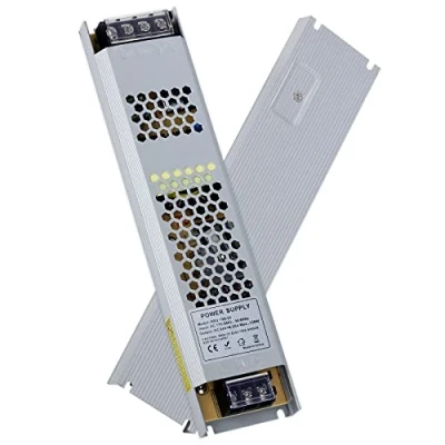 Imagen de VARICART Transformador 220V a 24V 150W 6.25A, IP20 Ultra Fino Driver LED AC DC Voltaje Constante Fuente de Alimentación, Baja Tensión Controlador para CCTV Tira Luz G4 MR16 GU5.3 Bombilla