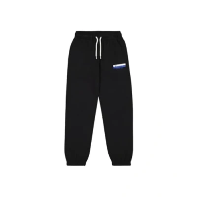 Imagen de Champion Elastic CUFF Graphic SHOP Pantalones deportivos para niños, Talla: 8 9a, Black