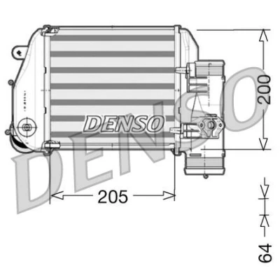 Imagen de DENSO DIT02024 Intercooler Aluminio 205x200x64 AUDI: A6 C6 Avant