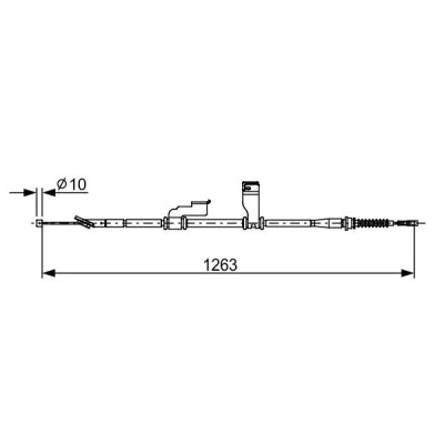 Imagen de BOSCH 1 987 482 617 Cable de Freno Mano 1263