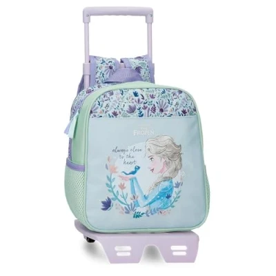 Imagen de Disney Close To The Heart Frozen Mochila Escolar con Carro Multicolor 23x25x10 cms Poliéster by Joumma Bags