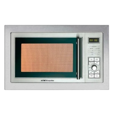 Imagen de Orbegozo MIG 2325 Microondas integrable de acero inoxidable, 23 L capacidad, 9 menús preconfigurados, display digital, temporizador, 900 1000 W