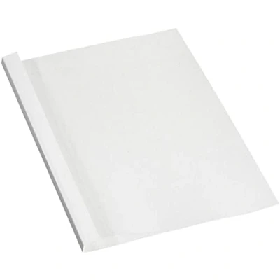 Imagen de Fellowes Carpetas para encuadernación térmica estándar 10 mm, pack de 100, color blanco