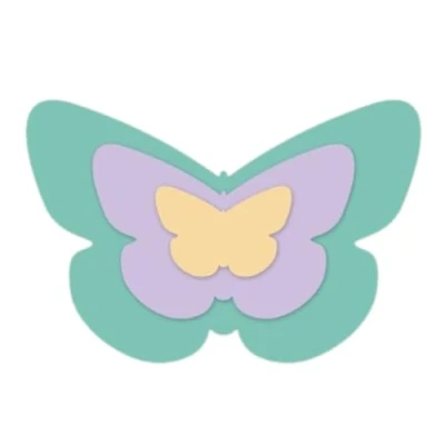 Imagen de Craftelier Set de Mini Troqueles Esenciales para Creaciones Scrapbooking, Manualidades y Tarjetería Forma Mariposas Tamaño Aproximado entre 2,6 x 1,9 cm 7,53 5,02