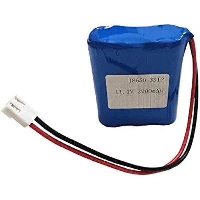 Imagen de 11.1v 2200mah 3s1p 18650 Rechargeable Lithium Ion Battery, with Ntc PCB and Connector 3.96 Connectors