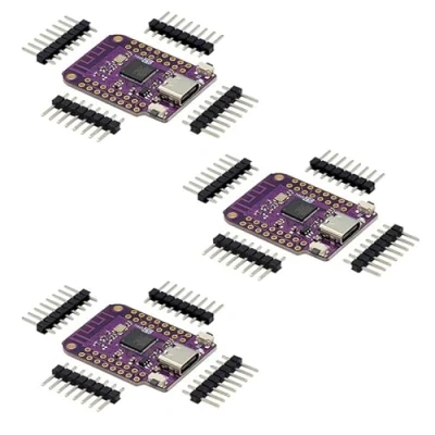 Imagen de 3 módulos S2 Mini V1.0.0 ESP32 basados en Placa de Desarrollo 4 MB Flash 2 PSRAM WiFi Compatible conArduino MicroPython.