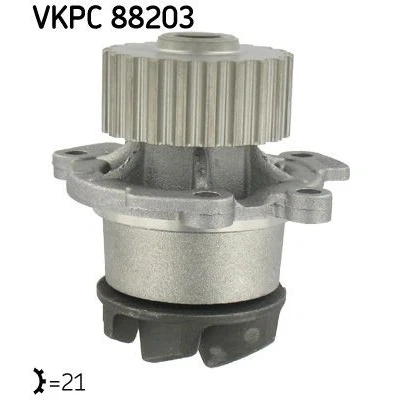 Imagen de SKF VKPC 88203 Bomba de agua 21 con juntas Hierro fundido para accionamiento correa trapecial
