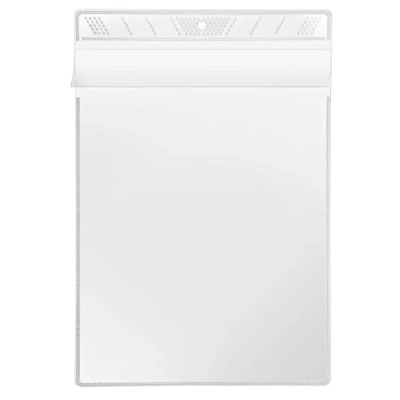 Imagen de VELOFLEX 3305010 Bolsillo de visualización DIN A5, cubierta protectora, visualización, colgante, para colgar, transparente cristalino, 10 piezas