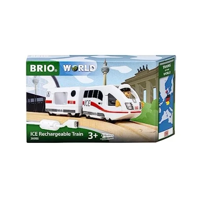 Imagen de BRIO World, Tren Recargable Ice de Trenes del Mundo 36088, Juguete con Batería para Niños a Partir 3 Años