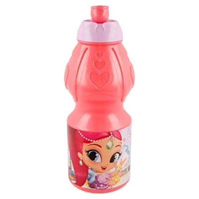 Imagen de ALMACENESADAN, 4940, Pack vuelta al cole, regalo navidad; compuesto por Botella sport 400ml multicolor, producto reutilizable, sin BPA; de la licencia (Shimmer)