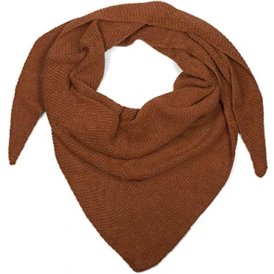 Imagen de styleBREAKER bufanda triangular de punto para señoras con diseño grano arroz en colores lisos, bufanda, ligera 01020042, color:Petróleo