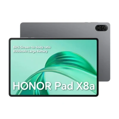 Imagen de HONOR Pad X8a Tablet 4GB 64GB, Ampliable hasta 1TB, Pantalla 11 Pulgadas 90Hz, 8300mAh Batería, Snapdragon 680, Android 14, WiFi Tablet, Gris