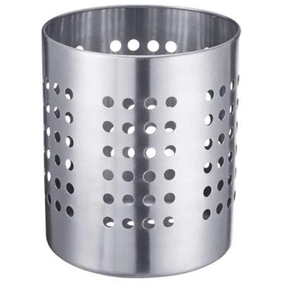 Imagen de Westmark Bote para cubiertos/utensilios de cocina, Redondo, Diámetro: 12 cm, Altura: 13,5 Acero inoxidable, Plateado, 69022211