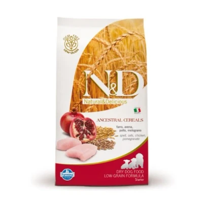 Imagen de N&amp;D ANCESTRAL Grain Dog Chicken, Spelt, Oats &amp; Pomegranate Starter Puppy All Breeds 12 KG