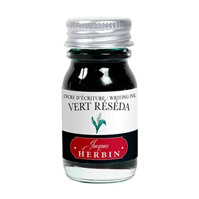 Imagen de Clairefontaine ES J. Herbin (1 botella de tinta 10 ml para pluma estilográfica , color Resedagrün