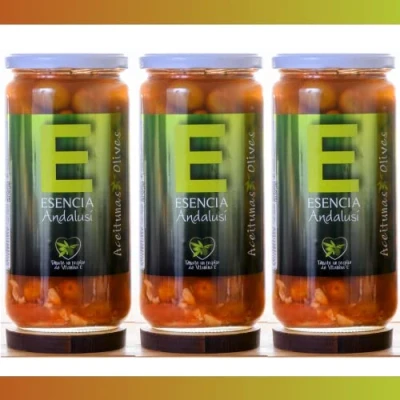 Imagen de Aceitunas Aliñadas Mojo Picón 700 Gr Esencia Andalusí Producto de Jaén (3 Unidades)