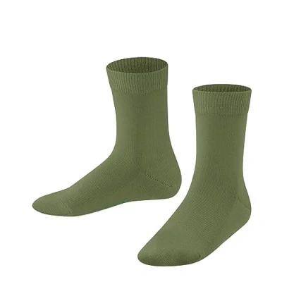 Imagen de FALKE Family K So algodón sostenible lisos 1 par, Calcetines Unisex niños, Verde Sern Green 7681, 31 34