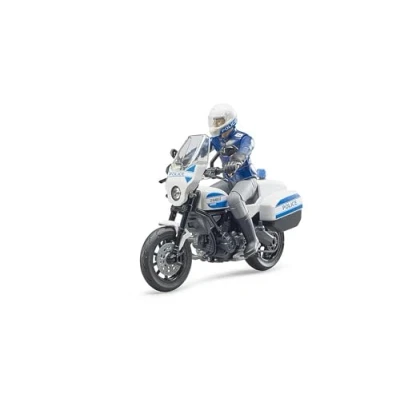 Imagen de bruder 62731 Bworld Scrambler Ducati Policía &amp; 1:16 Oficial, Vehículo de intervención, Puesto mando, Comisaría, Juguete