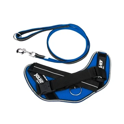 Imagen de IDC Powair Bundle Arnés Powair, Talla M/0, Color Azul + Correa tamaño: 1,2 m, con asa y mosquetón Grande,