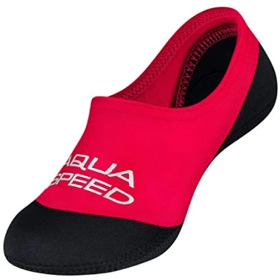 Imagen de Aqua Speed Neo Socks Calcetines para Niños de Neopreno Hijos Suela Antideslizante Elásticos Fácil Color 31 Rojo/Negro Tamaño: 34/35
