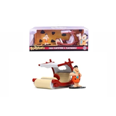 Imagen de Jada Toys Los Picapiedra Coche metal, escala 1:32, con figura de Pedro Picapiedra, coleccionismo, multicolor (253253002)