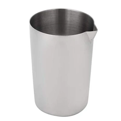 Imagen de 500ml Vaso Mezclador Coctelería, Coctel, Coctelera Boston De Acero Inoxidable Plateado, Bebidas, Vidrio Para Camarero