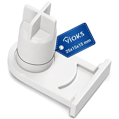 Imagen de VIOKS Buje de bisagra puerta repuesto para Bosch 00169301/169301 / 05384490/5384490 frigorífico hembra bisagras empotrado en nevera/congelador