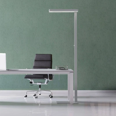 Imagen de Lámpara de pie LED MAULjaval, plata, soporte