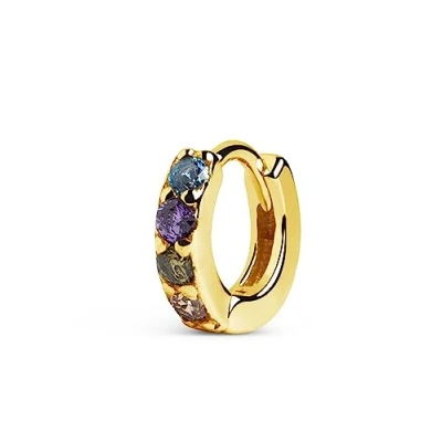 Imagen de Singularu Suelto ARO CLEO S Colors Pendiente individual, Mujer, Talla: One Size, Oro