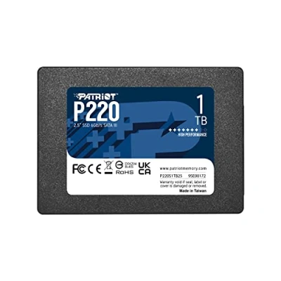 Imagen de Patriot P220 SSD 1TB SATA III Disco Sólido Interno 2.5&quot;