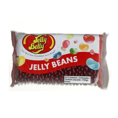 Imagen de Jelly Belly Beans, Grageas con sabor a canela picante, Bolsa de 1 Kg, Caramelos masticables en forma judías