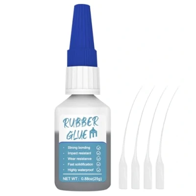 Imagen de pegamento de goma extra fuerte 25 g, resistente al agua, fijación instantánea, para productos goma, neumáticos, cinturones, botas, manualidades