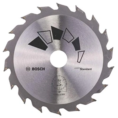 Imagen de Bosch 1x Hoja de Sierra Circular Standard (para Madera, Ø 130 x 2.2/1.5 20/16 mm, 18 Dientes, ATB, con Anillo Reducción 16 Accesorios Sierras Circulares)