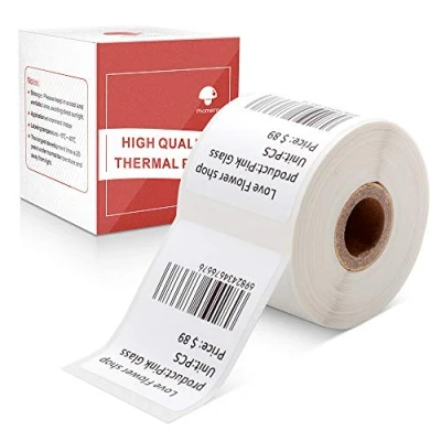 Imagen de Phomemo M110/M120/M200/M220/M221 Etiqueta autoadhesiva cuadrada multiusos para impresora de etiquetas, 30 x 40 mm, 230 etiquetas/rollo