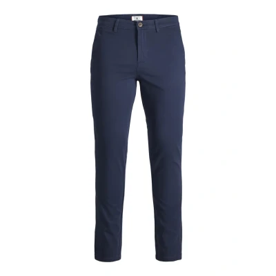 Imagen de Jack &amp; Jones Junior Jpstmarco Jjbowie Pantalones chinos para niños, Talla: 128, Navy blazer