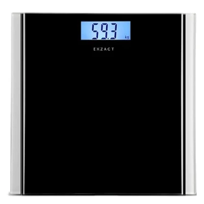 Imagen de Exzact Básculas Digitales, Báscula de Baño con Pantalla LED, Corporal Electrónica, Escala Personal Max.180kg (Negro)