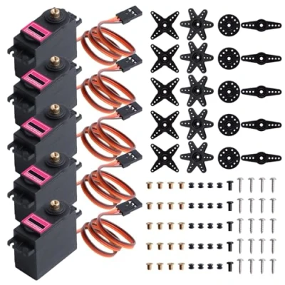 Imagen de owootecc Micro Servo Motor Robot RC Controles del Barco Aeroplano Helicóptero Mini