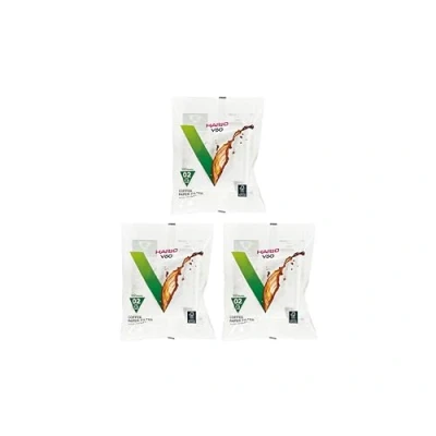 Imagen de Hario 02 100 Count Coffee White Paper Filters, Set (Total of 300 Sheets) (Japan import) by