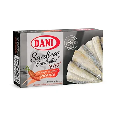 Imagen de Dani Sardinillas en aceite de girasol picante 12 x 90 gr.