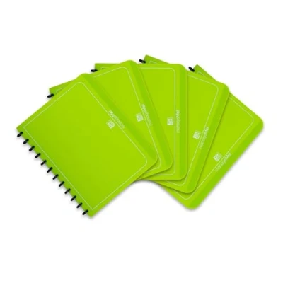 Imagen de Elba manageMe 61421 Carpeta de anillas para fundas (A4, 0,8 mm, 25 fundas, principio vario zipp, 5 unidades, PP), color verde
