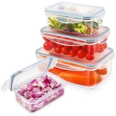 Imagen de YASHE Botes Cocina Almacenaje Juego de 2 Piezas (3.7L), Recipientes Herméticos para Alimentos con Tapa Sin BPA, Almacenamiento Almacenar Cereales, Pasta, Granos