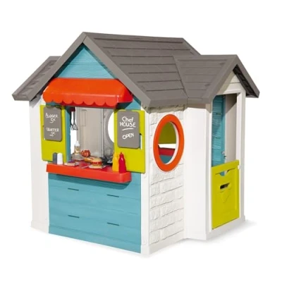 Imagen de SMOBY CASA DE Juegos Y Cocina para Chefs NIÑOS con 37 Accesorios (1,4 M Altura)