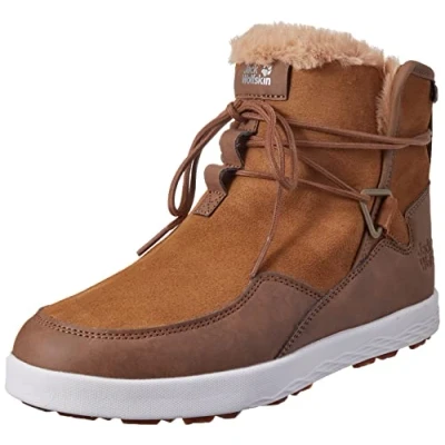 Imagen de Jack Wolfskin Auckland WT Texapore Boot W Wasserdicht, Zapatos de High Rise Senderismo Mujer, Marrón (Desert Brown/White 5215), 39.5 EU